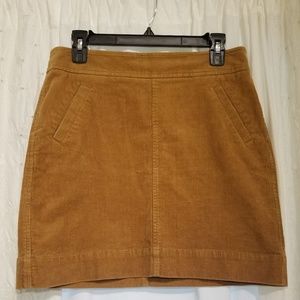 LOFT Corduroy pocket skirt size 4